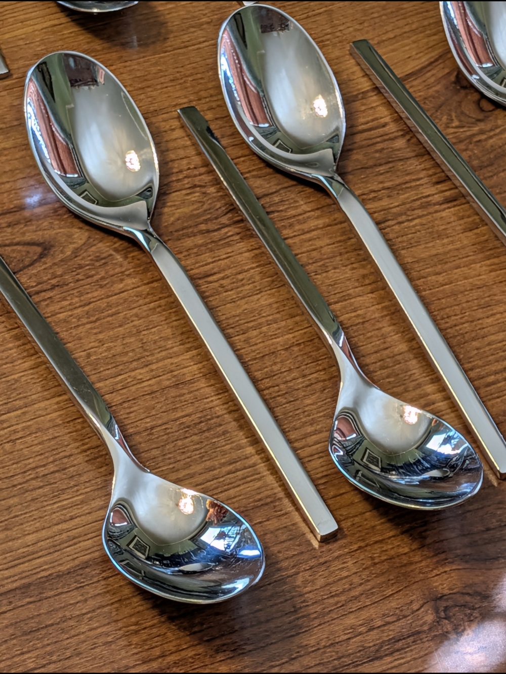 Villeroy & Boch New Wave Stainless Steel Soup Spoons Lot Of 8